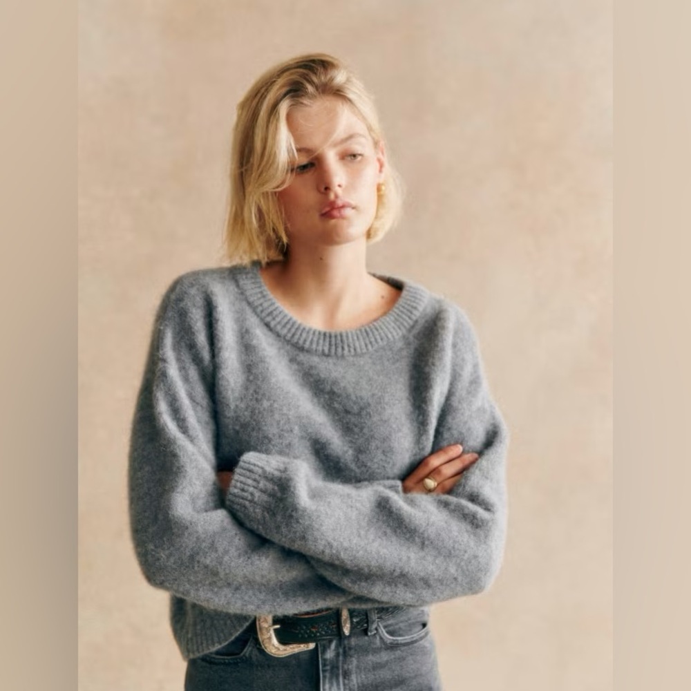 Sézane Amiel Jumper in Middle Grey size L